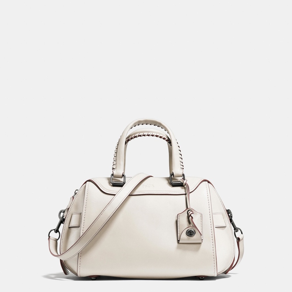 Coach Ace Satchel in Glivetanned Cream, NWT
